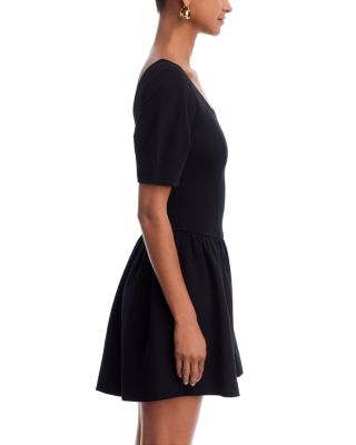Ponte Scoop Neck Mini Dress - Exclusive