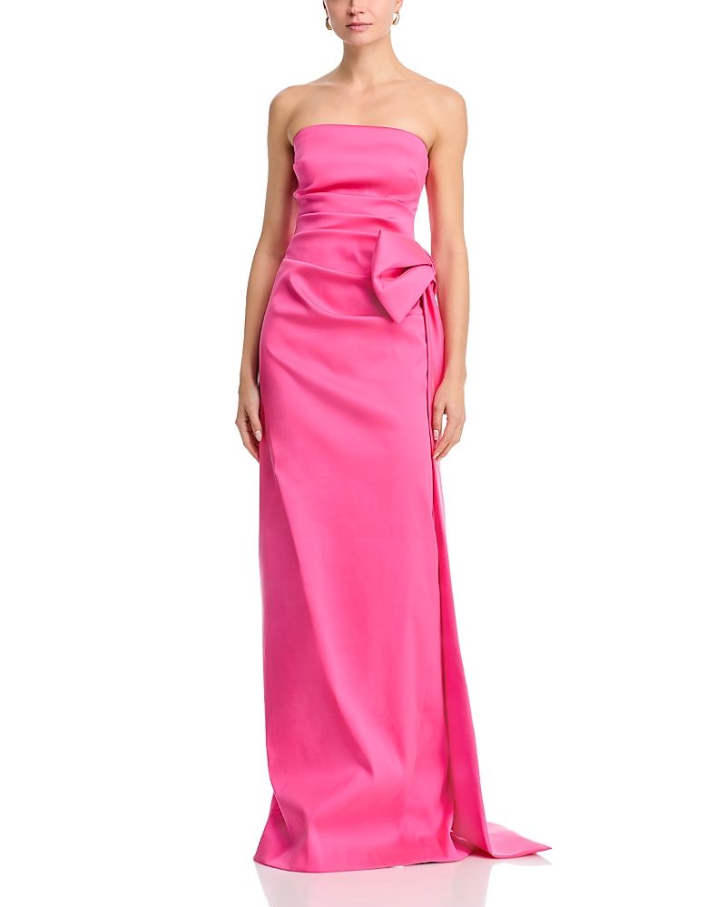 Teri Jon by Rickie Freeman Mikado Strapless Gown