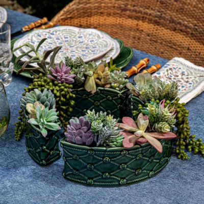 Berry & Thread Petite Parterre Garden Half Circle Vase, Set of 2