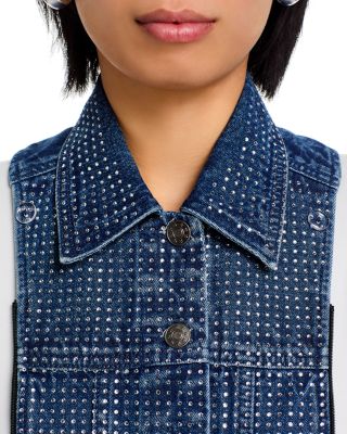 Slate Denim Rhinestone Dickey
