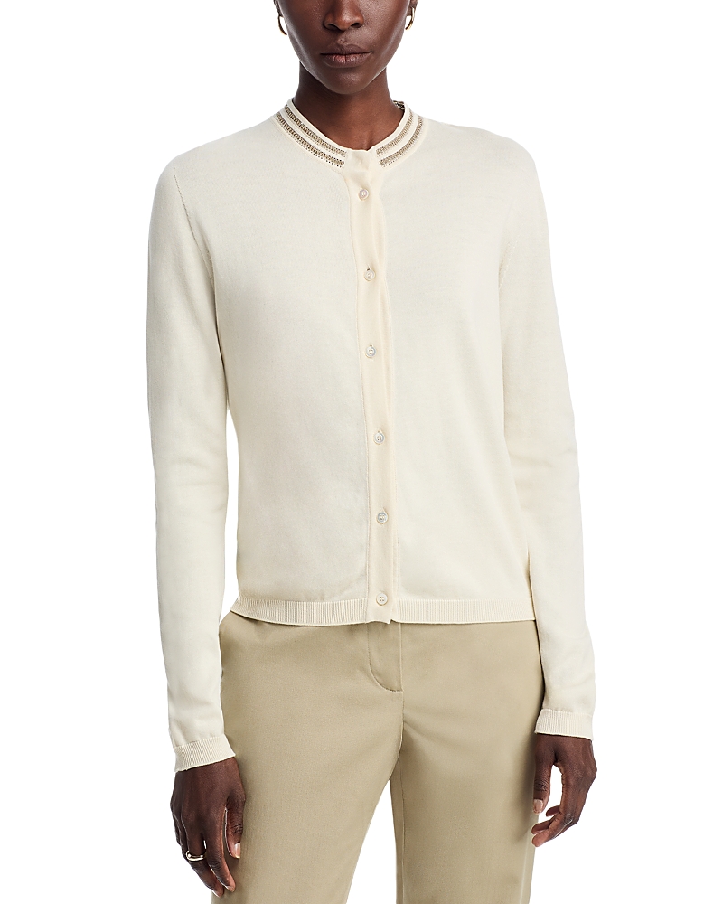 Fabiana Filippi Stitched Trim Cardigan