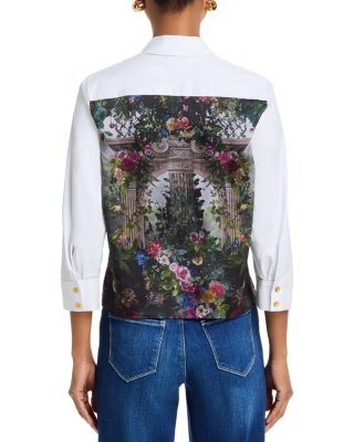 Fawn Scarf Print Top