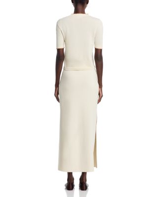 Contrast Stripe Knit Tee