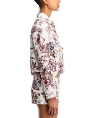 Nyx Crop Jacket & Cyra Low Rise Mini Skirt