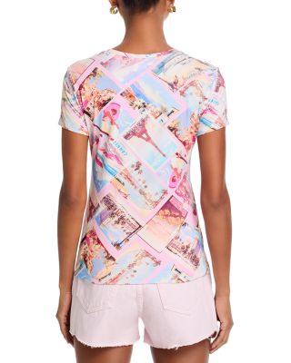 Ressi Crewneck Postcard Print Tee