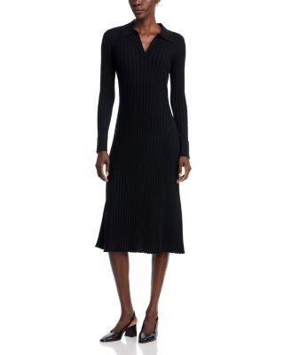 Collared Midi Sweater Dress