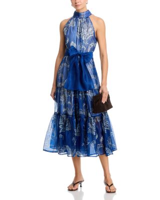 Paisley Halter Midi Dress