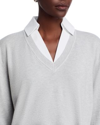 Collared Layered Sweater
