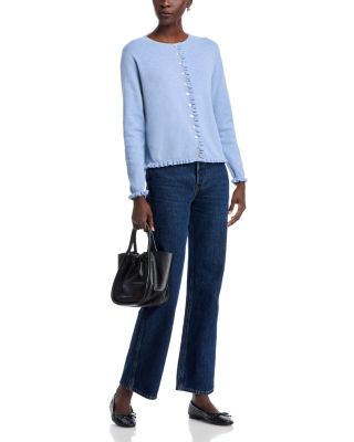 Ruffle Trim Cardigan