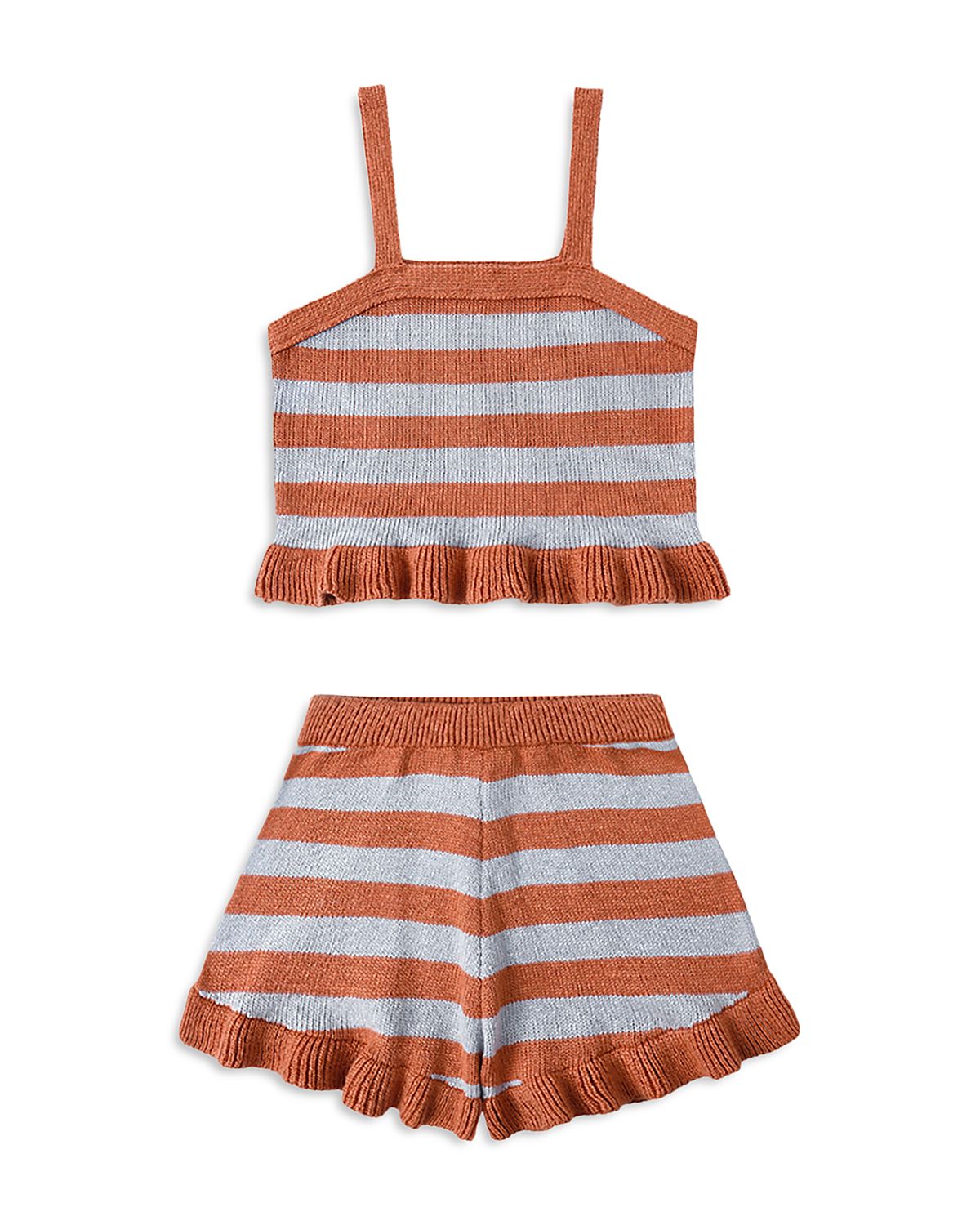Rylee + Cru Girls' Naomi Striped Top & Shorts Set - Little Kid