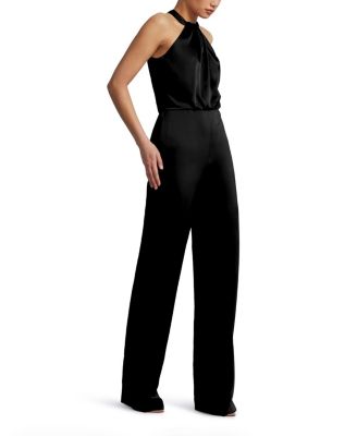 Pleated Halter Jumpsuit
