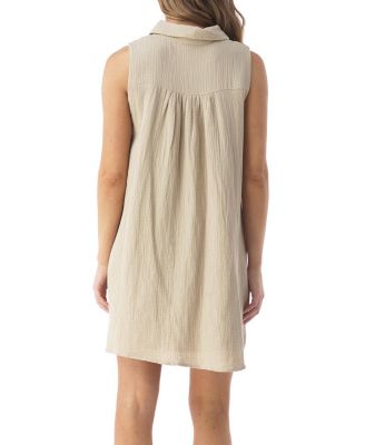 Hugo Relaxed Button Front Shirt Dress