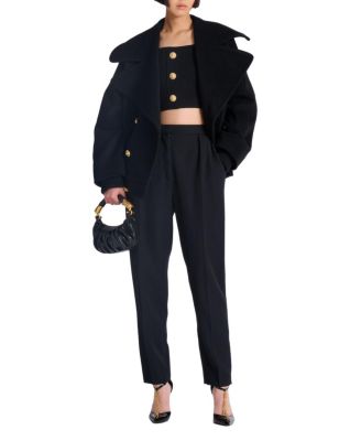  Knit Bralette Top with Buttons