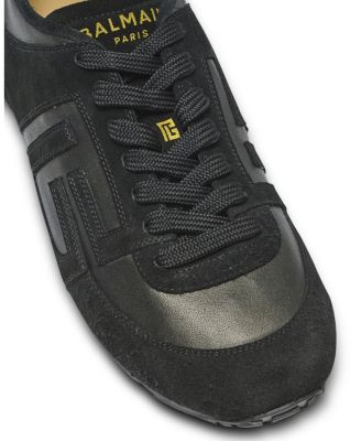  Men's Racer 45 Trainers in Lambskin and Suede