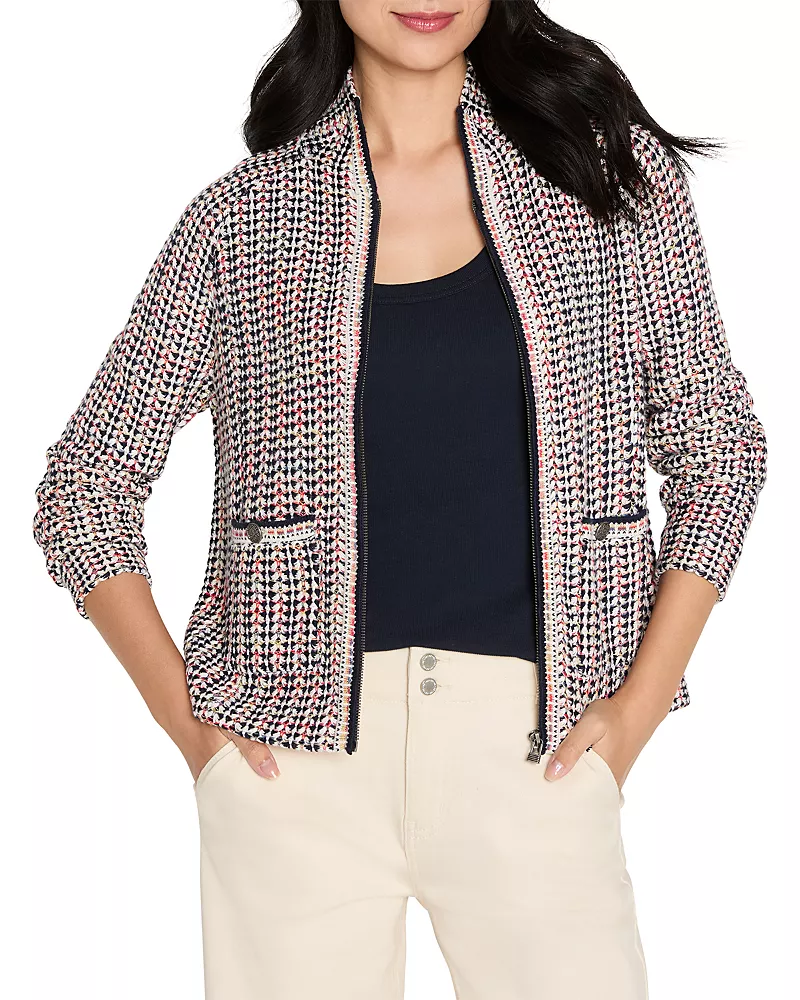 Nic+Zoe Tuck Stitch Color Wheel Jacket