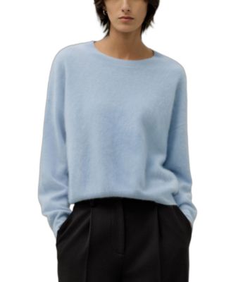  Relaxed Drop-Shoulder Cashmere Sweater