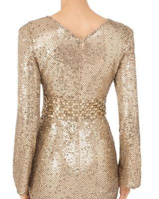 June Sequin Embellished Maxi Dress