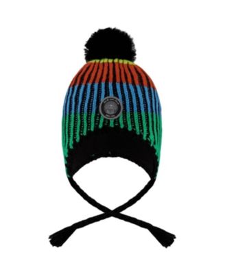 Boys' Lined Peruvian Knit Winter Hat with Pompom - Little Kid, Big Kid