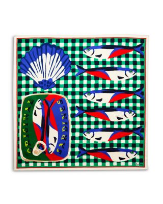 Tinned Fish Silk Bandana