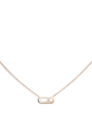 18K Gold Move Uno Diamond Necklace, 17.7"