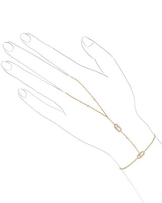 18K Yellow Gold Move Uno Diamond Hand Bracelet