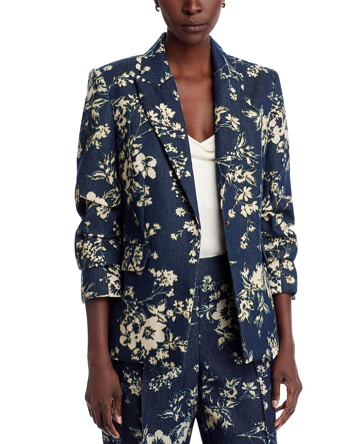 Elie Tahari The Gabby Denim Burnout Jacket