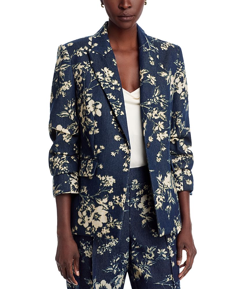 Elie Tahari The Gabby Denim Burnout Jacket