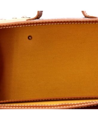  PM Saigon Top Handle Bag Coated Canvas with Leather