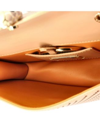  Small Serpenti Forever Square Shoulder Bag Laser Cut Leather