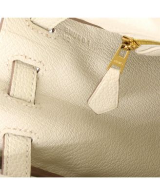 Kelly 25 Handbag Light Togo with Gold Hardware