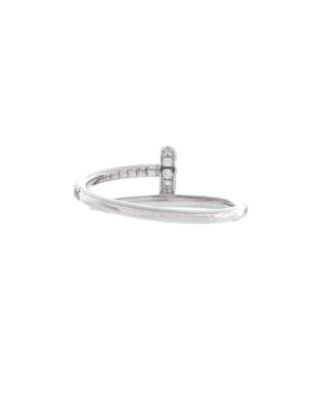  Small Juste un Clou Paved Ring 18K White Gold with Diamonds
