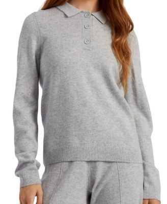 Women's Wool Cashmere Polo Sweater