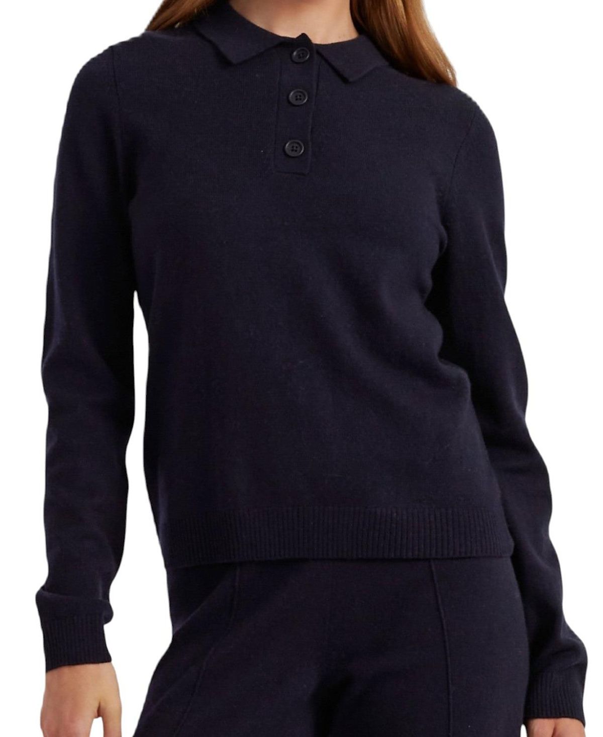 Chinti & Parker Women's Wool Cashmere Polo Sweater