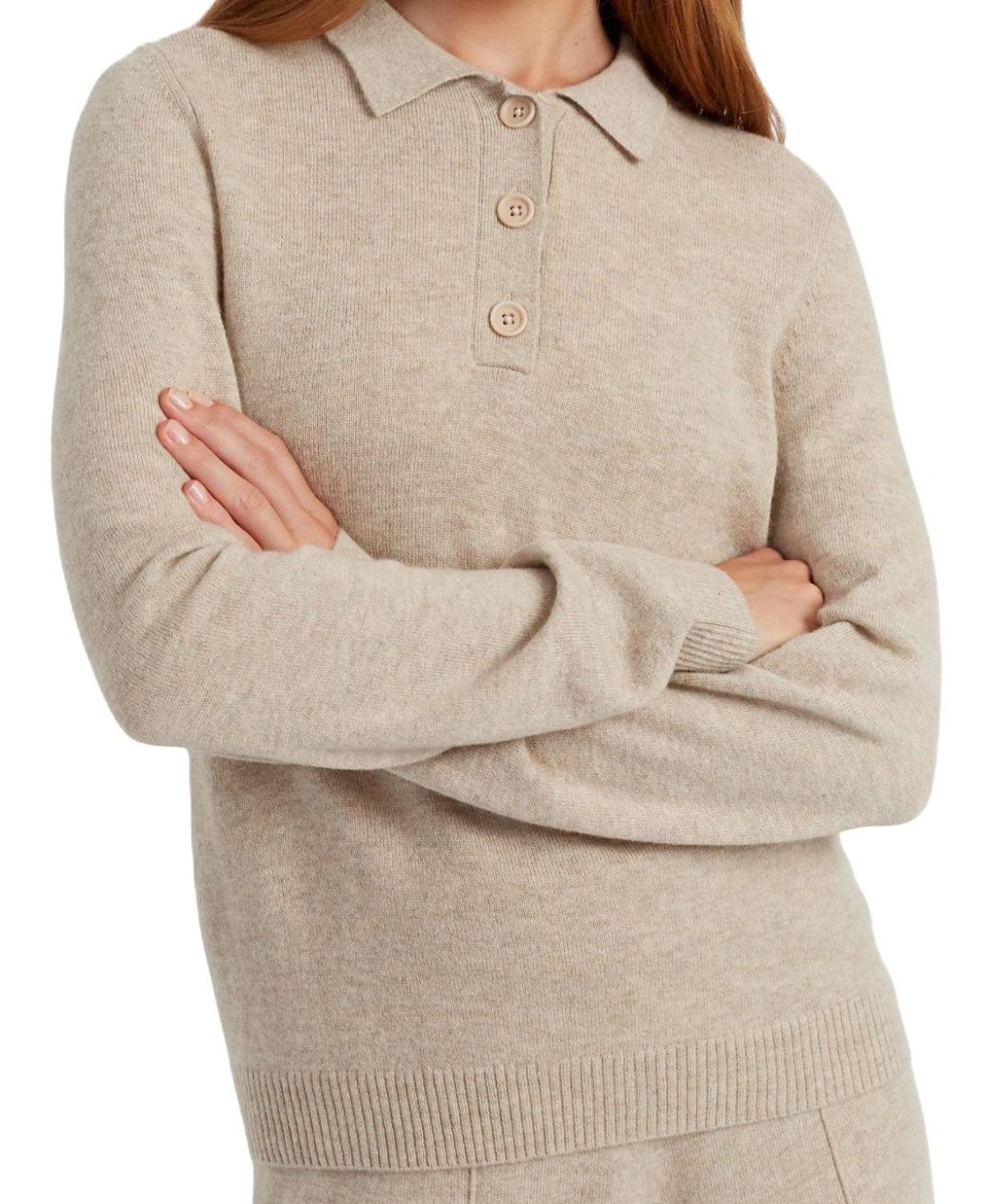 Chinti & Parker Women's Wool Cashmere Polo Sweater