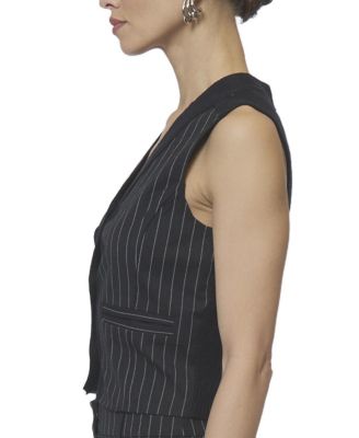  Women's Astrid Pinstripe Vest