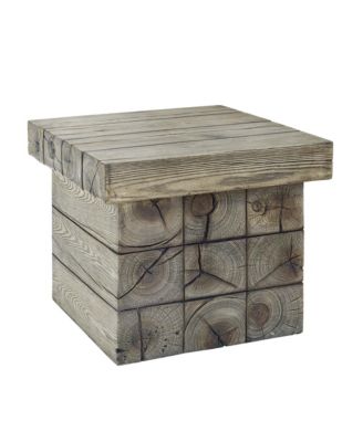  Manteo Rustic Coastal Outdoor Patio Side Table