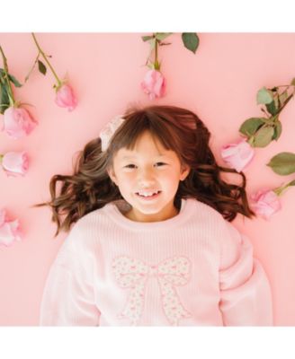 Girls' Coquette Bow Knit Sweater - Big Kid