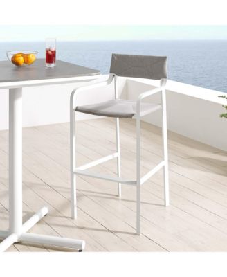  Raleigh Stackable Outdoor Patio Aluminum Bar Stool