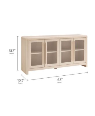  Evren 4-Door Sideboard Storage Display Cabinet