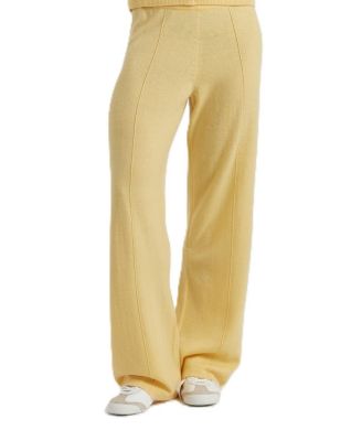  Women's Wool Cashmere Wide Leg Track Pants