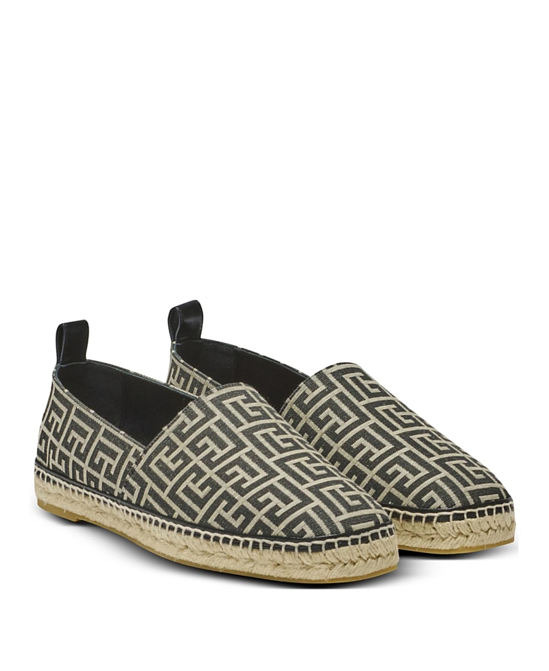 Balmain Men's Monogram Jacquard Espadrilles
