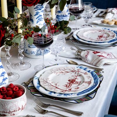 Country Estate Winter Frolic "The Claus Christmas Day" Dessert/Salad Plate