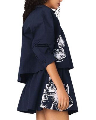 Cropped Floral Shirt