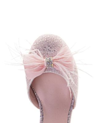Girls' Glittery Rhinestones and Ribbon Dress Sandals - Toddler, Little Kid, Big Kid