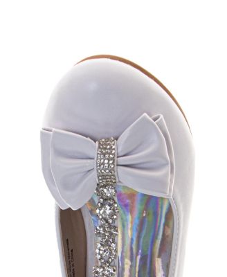 Girls' Sparkly Stones and Ribbon Dress Sandals - Toddler, Little Kid, Big Kid