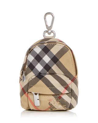 Check Backpack Bag Charm