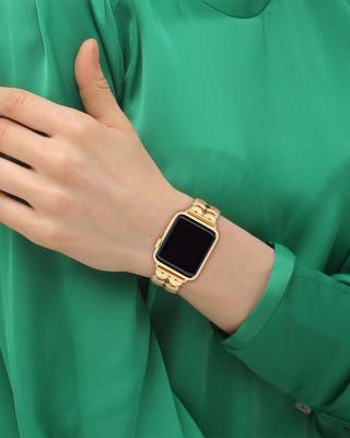 Apple Watch&reg; Crystal Gold-Tone IP Stainless Steel Bracelet, 38/40/41mm