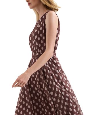 Lucinda Spot Print Midi Dress