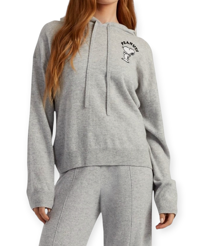 Chinti & Parker Women's Wool-Cashmere Peanuts Athletics Dpt Hoodie