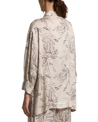 Relaxed Vine Print Blouse 